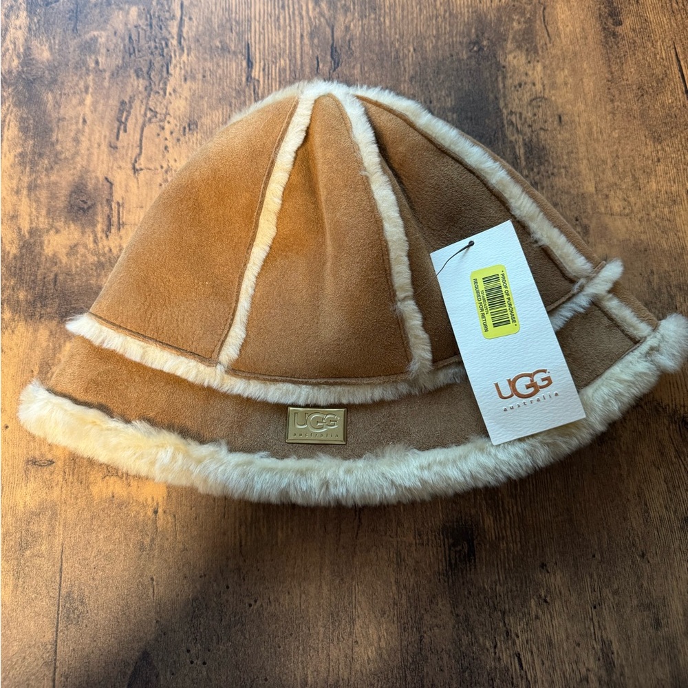UGG Brown Shearling Hat